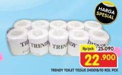 Promo Harga TRENDY Tissue Soft Bathroom 10 roll - Superindo