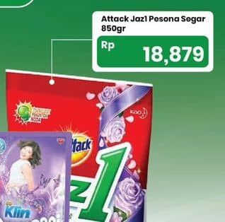 Promo Harga Attack Jaz1 Detergent Powder Pesona Segar 850 gr - Carrefour