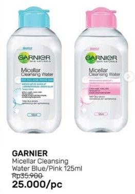 Promo Harga GARNIER Micellar Water Blue, Pink 125 ml - Guardian