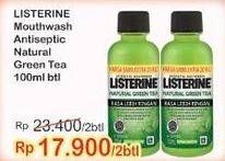 Promo Harga LISTERINE Mouthwash Antiseptic Natural Green Tea 100 ml - Indomaret