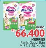 Promo Harga Merries Pants Good Skin M32, L28, XL26 26 pcs - Alfamidi
