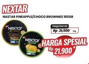 Promo Harga Nabati Nextar Cookies Nastar Pineapple Jam, Brownies Choco Delight 160 gr - Carrefour