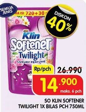 Promo Harga So Klin Softener Twilight Sensation All Variants 800 ml - Superindo