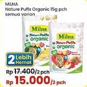 Promo Harga Milna Nature Puffs Organic All Variants 15 gr - Indomaret