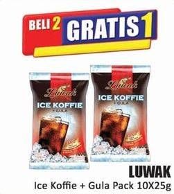Promo Harga Luwak Ice Koffie Gula per 10 sachet 25 gr - Hari Hari