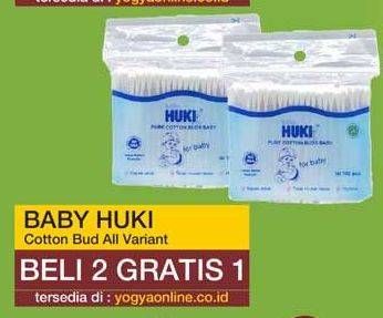Promo Harga HUKI Cotton Buds All Variants 100 pcs - Yogya