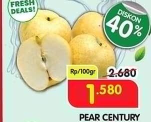 Promo Harga Pear Century per 100 gr - Superindo