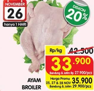 Promo Harga Ayam Broiler  - Superindo