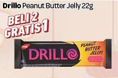 Promo Harga DRILLO Peanut Butter Jelly 22 gr - Carrefour