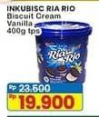 Promo Harga Inkubisc Ria Rio Cookies Cream Vanilla 400 gr - Indomaret