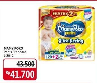 Promo Harga Mamy Poko Pants Xtra Kering L20+2 22 pcs - Alfamidi