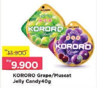 Promo Harga KORORO Jelly Grape, Muscat 40 gr - Alfamart