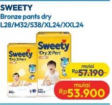 Promo Harga Sweety Bronze Pants Dry X-Pert S36+2, M32, L28, XL24, XXL24 24 pcs - Hypermart