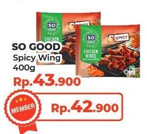 Promo Harga So Good Spicy Wing 400 gr - Yogya