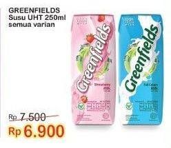 Promo Harga Greenfields UHT All Variants 250 ml - Indomaret