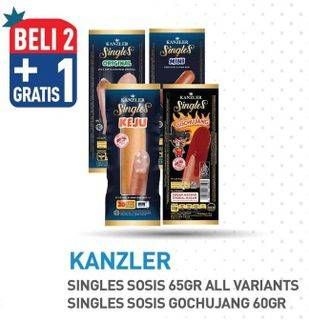 Promo Harga Kanzler Sosis Single All Variants 60 gr - Hypermart