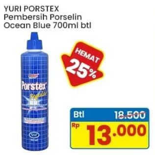 Promo Harga Yuri Porstex Regular Pembersih Toilet Ocean Blue 700 ml - Indomaret