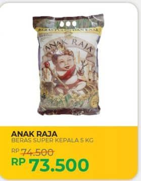 Promo Harga Anak Raja Beras Kristal Super Kepala 5000 gr - Yogya