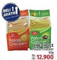 Promo Harga FINE CHOICE Potato Crackers 97 gr - LotteMart
