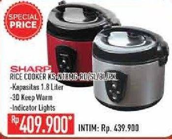 Promo Harga SHARP KS-N18MG | Rice Cooker 1.8ltr RD, SL, BL, PK  - Hypermart