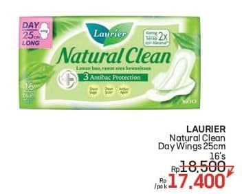 Promo Harga Laurier Natural Clean Wing 25cm 16 pcs - Lotte Grosir