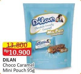 Promo Harga Dilan Chocolate Crunchy Cream Caramel per 10 pcs 9 gr - Alfamart