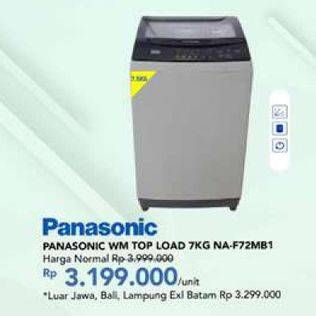 Promo Harga PANASONIC NA-F72MB1 Washing Machine  - Carrefour