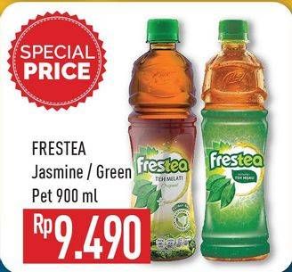 Promo Harga FRESTEA Minuman Teh Jasmine, Green 900 ml - Hypermart