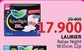 Promo Harga Laurier Relax Night 35cm 12 pcs - Alfamidi