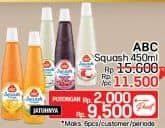 Promo Harga ABC Syrup Squash Delight 460 ml - LotteMart