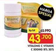 Promo Harga VITALONG C Vitamin C 500mg 30 pcs - Superindo