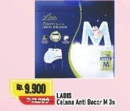Promo Harga Makuku Ladis Celana Anti Bocor M3 3 pcs - Alfamart