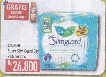Promo Harga LAURIER Super Slimguard Day 22.5 Cm 20 pcs - Hypermart