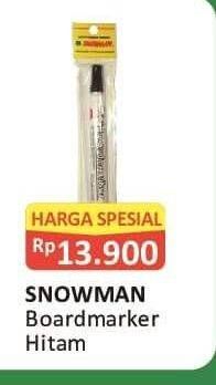 Promo Harga Snowman Board Marker Hitam  - Alfamart