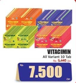 Promo Harga Vitacimin Vitamin C - 500mg Sweetlets (Tablet Hisap) All Variants per 10 str 2 pcs - Hari Hari