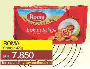 Promo Harga ROMA Biskuit Kelapa 300 gr - Yogya