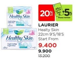 Promo Harga Laurier Healthy Skin Day Wing 22cm 9 pcs - Watsons