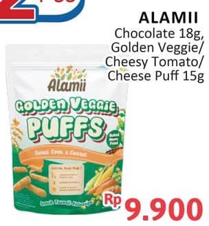 Promo Harga Alami Snack Chocolate/Golden Veggie/Cheesy Tomato/Cheese Puff  - Alfamidi