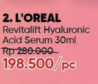 Promo Harga LOREAL Revitalift Hyaluronic Acid Serum 30 ml - Guardian