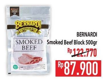 Promo Harga Bernardi Smoked Beef Block 500 gr - Hypermart