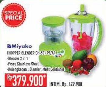 Promo Harga MIYAKO CH-501 Chopper Blender PF, AP  - Hypermart