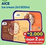 Promo Harga Aice Ice Cream Box 800 ml - Hypermart