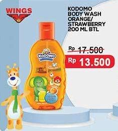 Promo Harga Kodomo Body Wash Gel Orange, Strawberry 200 ml - Indomaret