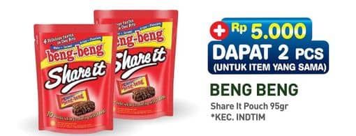 Promo Harga Beng-beng Share It per 10 pcs 9 gr - Hypermart