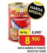 Promo Harga MAYA Sardines Tomat / Tomato 155 gr - Superindo
