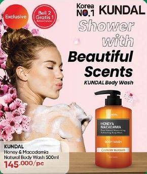 Promo Harga Kundal Honey & Macadamia Pure Natural Moisturizing Refreshing Body Wash 500 ml - Guardian