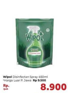 Promo Harga WIPOL Disinfectant Spray 450 ml - Carrefour