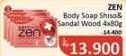 Promo Harga ZEN Anti Bacterial Body Soap Shiso Sandalwood 80 gr - Alfamidi