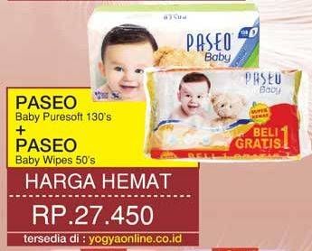 Promo Harga Baby Puresoft 130s + Baby Wipes 50s  - Yogya
