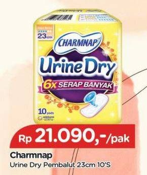 Promo Harga Charmnap Urine Dry Pembalut 23cm 10 pcs - TIP TOP